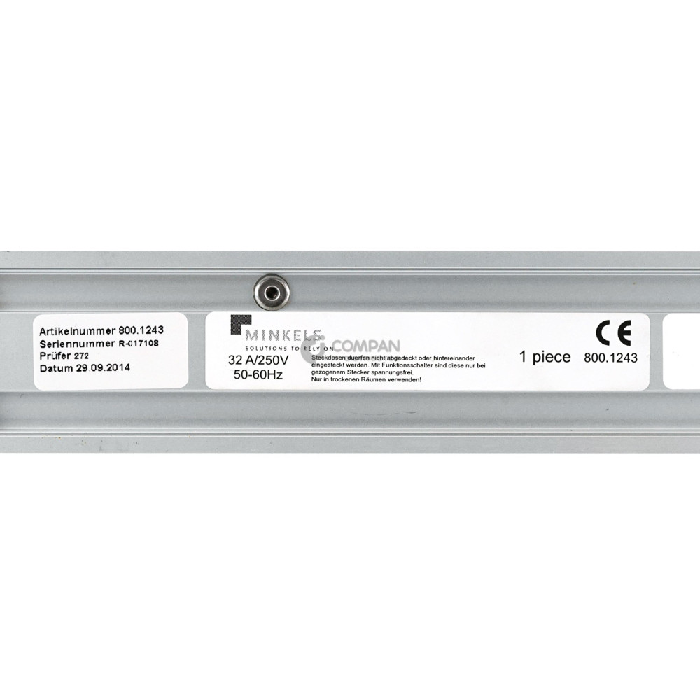 800.1243 MINKELS 12 OUTLET C13 2 OUTLET C19 32A 250V 50-60HZ PDU
